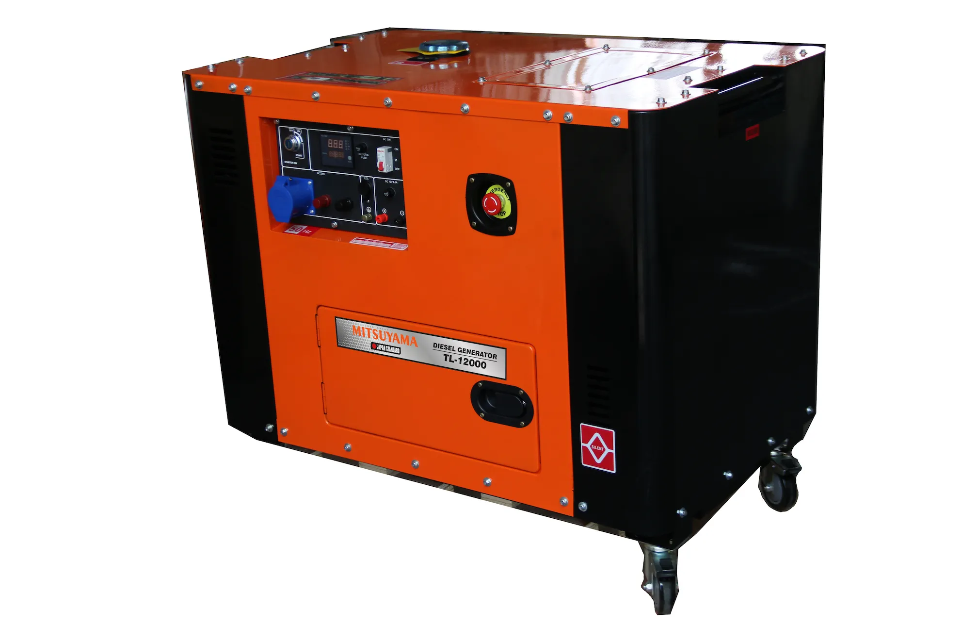 may phat dien chay dau mitsuyama tl 12000 10kw 2 x 3