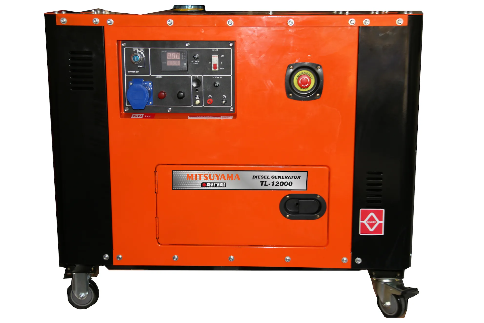 may phat dien chay dau mitsuyama tl 12000 10kw 2 x 4