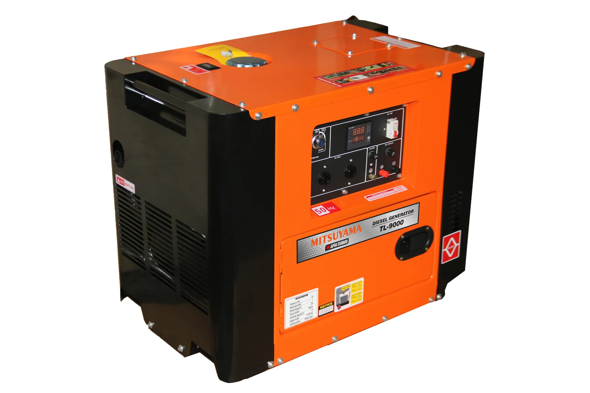 may phat dien chay dau mitsuyama tl 9000 7 0kw 1